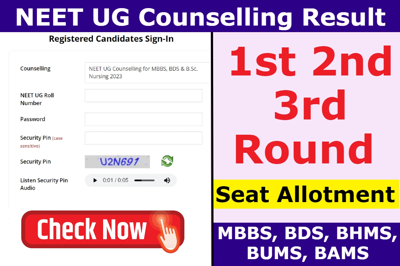 NEET UG Counselling Result
