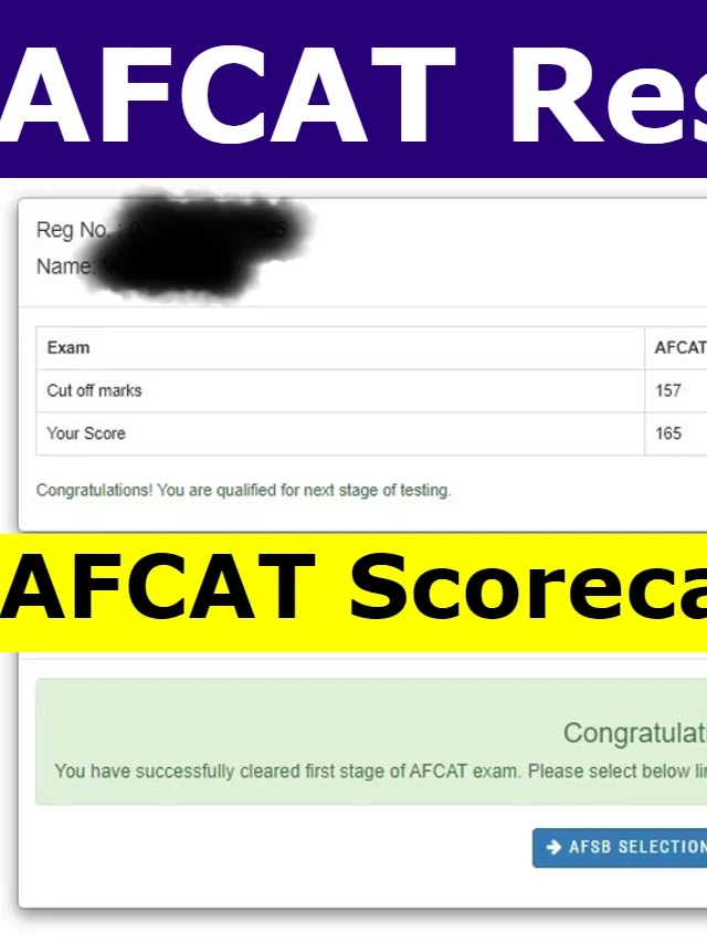AFCAT Result 2023: Cut Off Marks, Download Scorecard