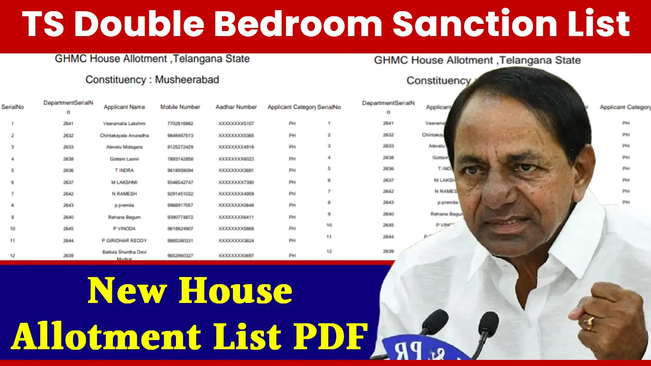 TS Double Bedroom Sanction List 2024